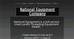 Desktop Screenshot of nationalequipmentcompany.net