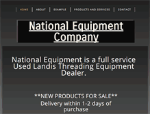 Tablet Screenshot of nationalequipmentcompany.net